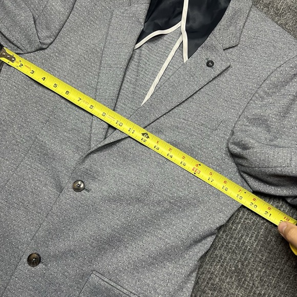 7 Diamonds Blazer FELICIO FLEX Casual Jacket Men's Small Light Blue Jersey Knit‎ - Picture 5 of 16